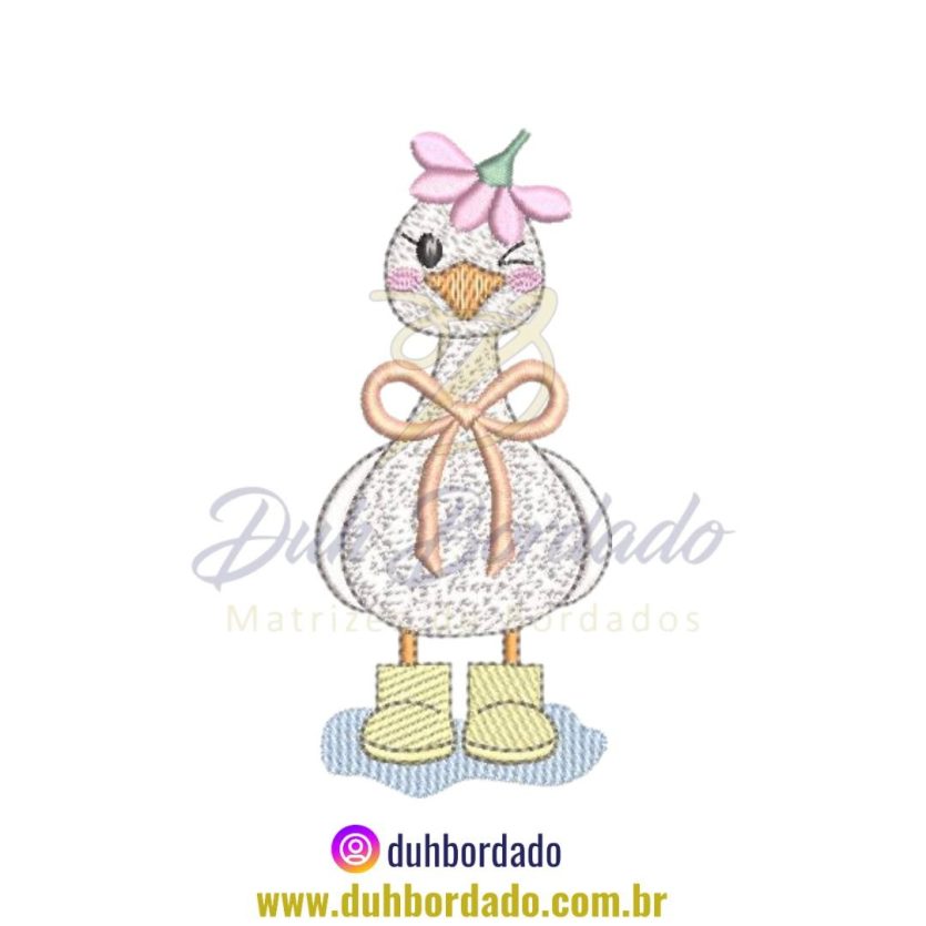 Matriz de Bordado de Pato