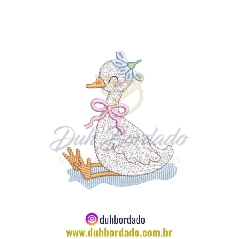 Matriz de Bordado de Pato