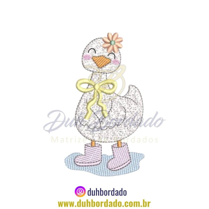 Matriz de Bordado de Pato