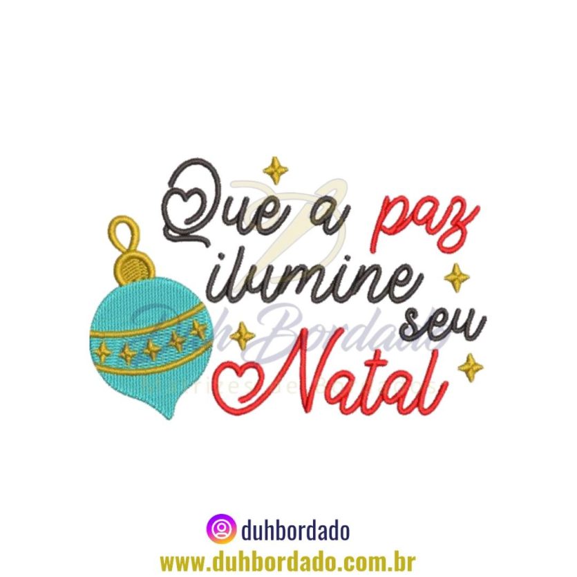 Matriz de Bordado Frase Natal