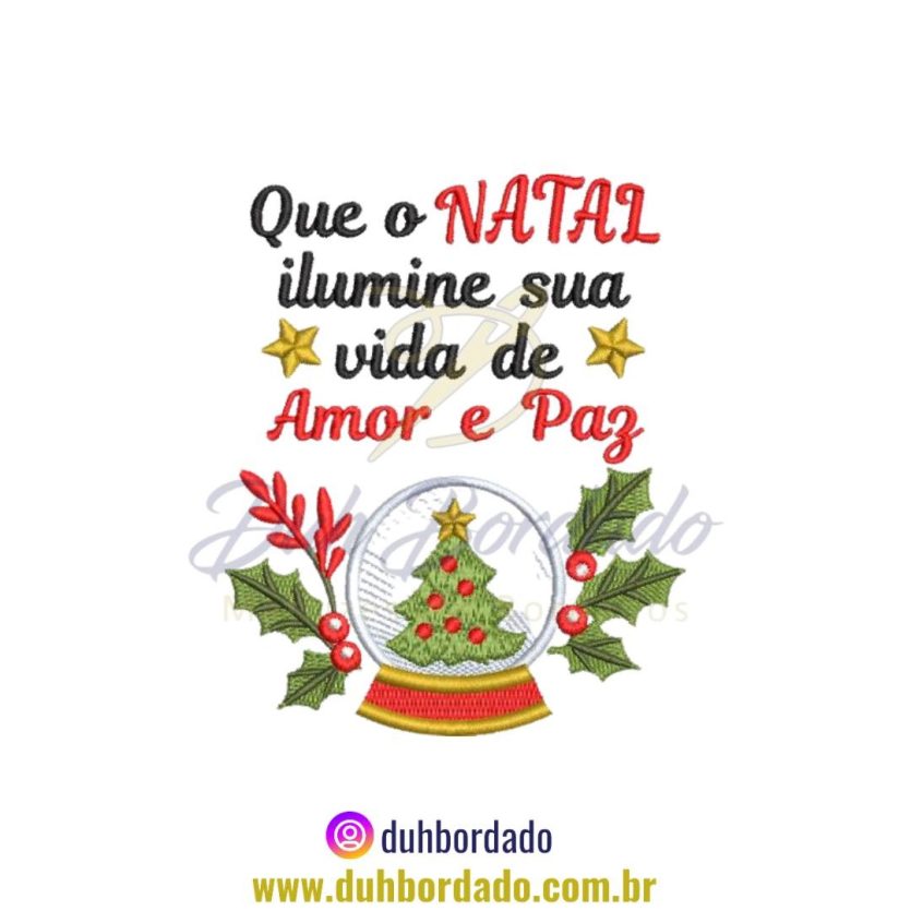 Matriz de Bordado Frase Natal