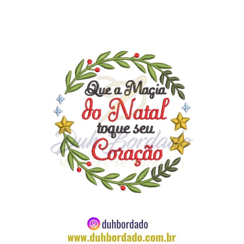 Matriz de Bordado Frase Natal