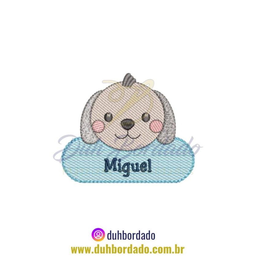 Matriz de Bordado de Nome Cachorro
