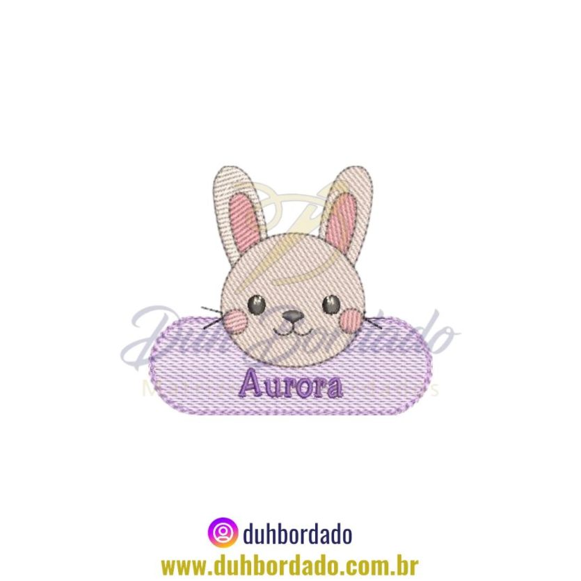 Matriz de Bordado de Nome Coelho