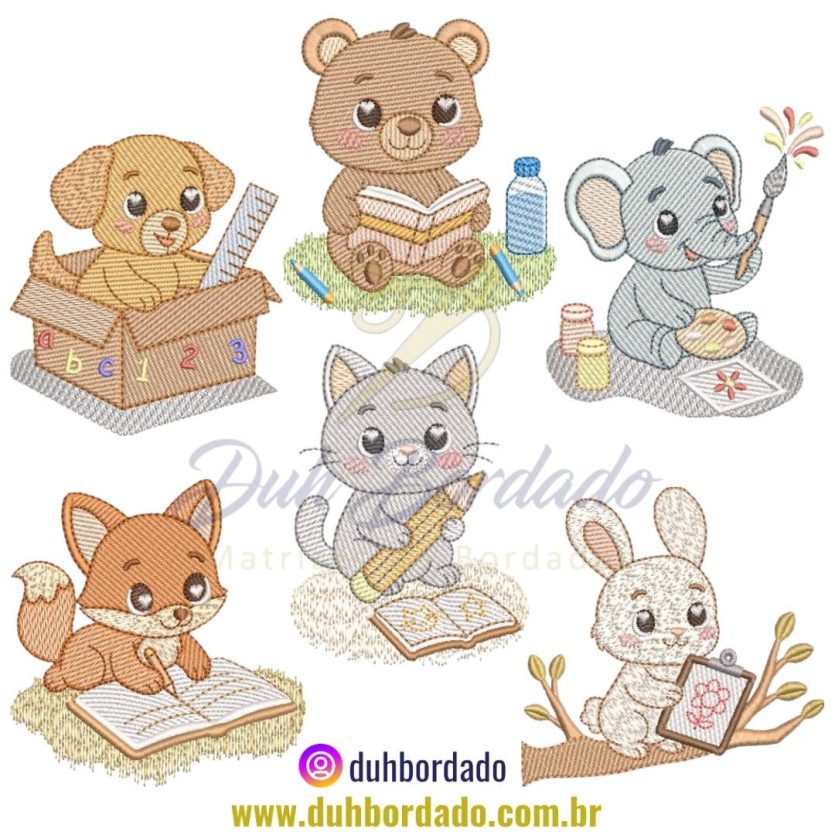 Coleção Matrizes de Bordados Animais