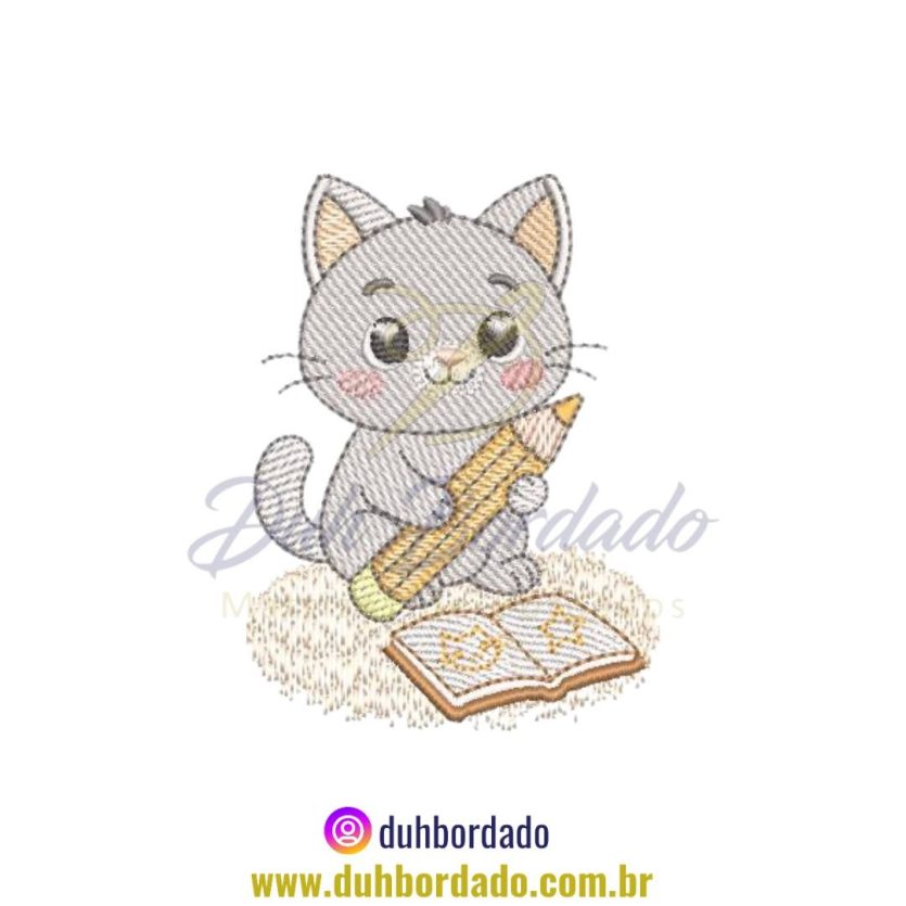 Matriz de Bordado de Gato